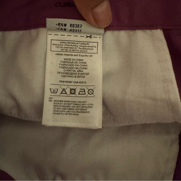 Adidas Climalite Vivid Purple Bermuda/Golf/Running Shorts Size 14 - Picture 9 of 11